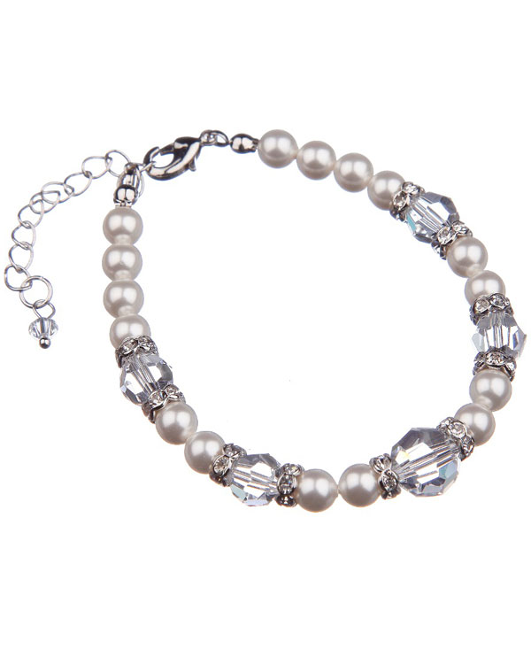 supreme swarovski pearl bracelet