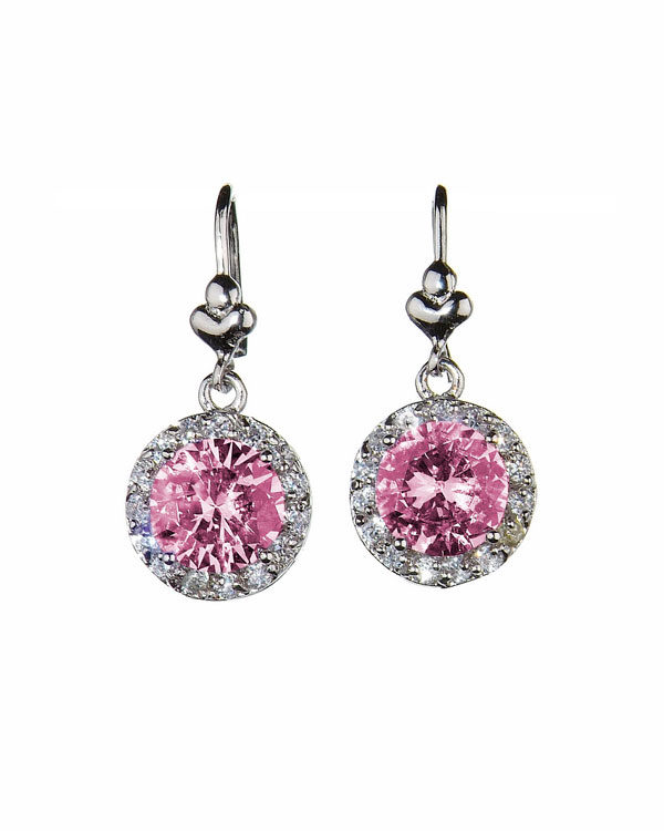 grandeur earrings pink