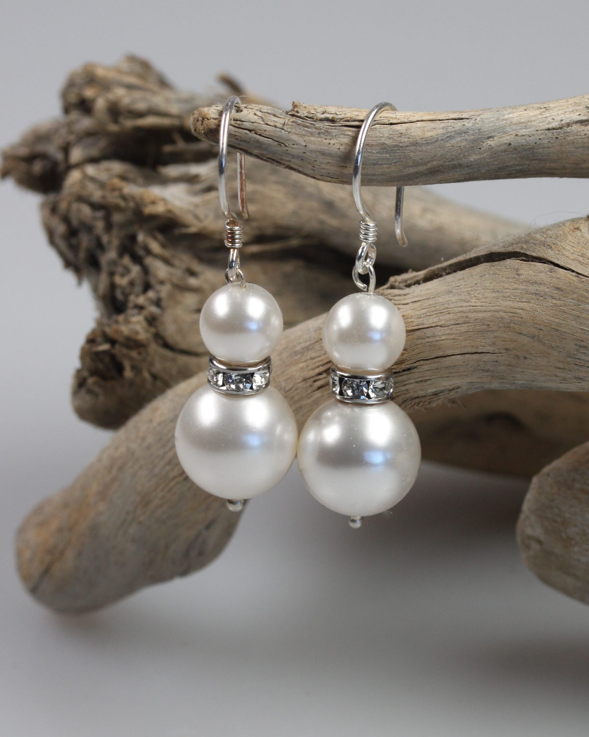 nemours swarovski pearls earrings