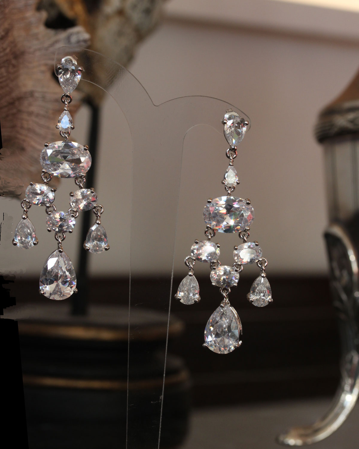heirloom chandelier bridal earrings